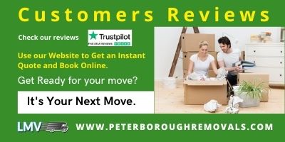 Very happy with your staff of Removals Peterborough
